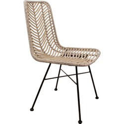 Pole to Pole - Fish Bone Chair - Synthetic Rope - Beige