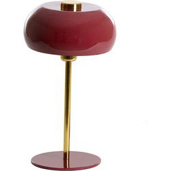 Light&living Tafellamp Ø23x40 cm SURIN glans bordeaux+goud