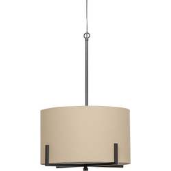 WOOOD Exclusive Holly Hanglamp - Zwart/naturel - 75x53x53