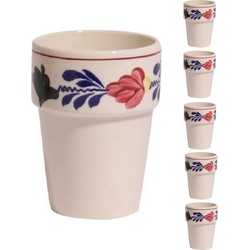 Boerenbont Melkbeker Sonja - set van 6 stuks