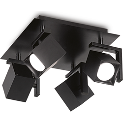 Ideal Lux - Mouse - Plafondlamp - Metaal - GU10 - Zwart