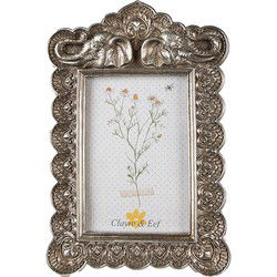 Clayre & Eef Fotolijst Zilverkleurig Polyresin