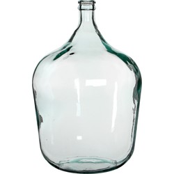 Mica Decorations Diego Fles Vaas - H56 x Ø40 cm - Gerecycled Glas - Transparant