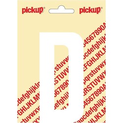 Plakletter Nobel Sticker witte letter D - Pickup