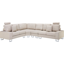 Beliani STOCKHOLM - Modulaire Sofa-Beige-Polyester