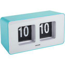 Karlsson - Wand/Tafelklok Funky Flip - Turquoise blue