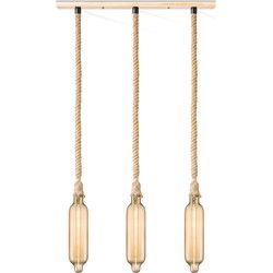 Home sweet home touw hanglamp Leonardo 3L Tube - amber