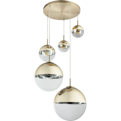 Klassieke hanglamp Varus - L:65cm - E27 - Metaal - Goud