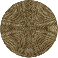 HSM Collection-Ronde Placemat set -40x40x2-Naturel-Rotan