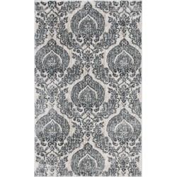Safavieh Traditional Indoor Woven Area Rug, Isabella Collection, ISA952, in Grey & Ivory, 91 X 152 cm