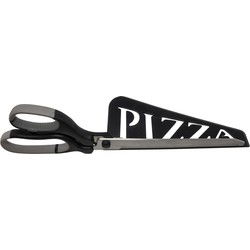 Pizzaschaar met schep 30 cm zwart - pizzames - Pizzasnijders