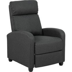 Relaxfauteuil Antraciet - 87x67x100,5cm - Verstelbaar - Vilda