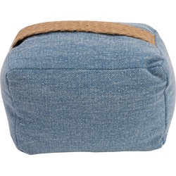 Cosy & Trendy Deurstopper - 0.22 kilo - denim blauw - oppak lus - 15 x 10 cm - Deurstoppers