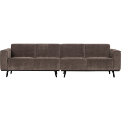 BePureHome Statement 4-Zits Bank - Rib - Taupe - 77x280x93