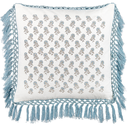 PALLIDA  - Sierkussen - Wit - 45 x 45 cm - Katoen