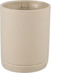 PTMD Bloempot Vik - 20x20x25 cm - Cement - Taupe