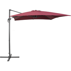 Beliani MONZA - Cantilever parasol-Rood-Polyester