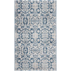 Safavieh Traditional Indoor Woven Area Rug, Sofia Collection, SOF381, in Blue & Beige, 91 X 152 cm
