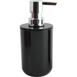 MSV Zeeppompje/dispenser Porto - PS kunststof - zwart - 7 x 16 cm - 260 ml - Zeeppompjes