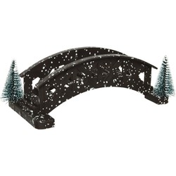 Lumineo kerstdorp miniatuur bruggetje - 19 cm - kunststofA - Kerstdorpen