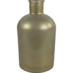 Countryfield vaas - mat goud - glasA - apotheker fles - D17 x H31 cm - Vazen