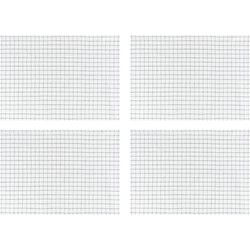 Krumble Theedoek met ruitpatroon klein - Wit - Set van 4