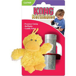 KONG KAT PLUCHE EEND GEEL CATNIP 9X5X5,5 CM