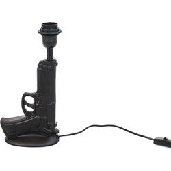 Table Lamp - Gun - Ceramic - Black - E27 -15x9x32cm
