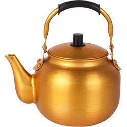 golden tea pot