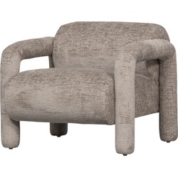 WOOOD Lenny Fauteuil - Polyester  - Zand - 65x76x82