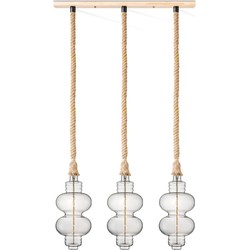 Home sweet home touw hanglamp Leonardo 3L Diabolo - helder