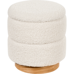 OGDEN - Poef - Wit - Boucle