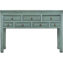 Fine Asianliving Antieke Chinese Sidetable Mint Groen B121xD45xH89cm