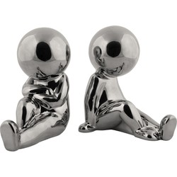 Present Time - Bookend Joey - Chrome plated