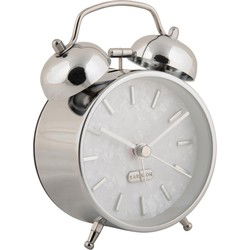 Wekker Pearl Glow - Zilver - Ø8cm