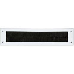 Benson Brievenbusborstel - wit - 340 x 79 x 7 mm - tochtwering - Brievenbusonderdeel