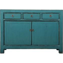 Fine Asianliving Antieke Chinese Dressoir Blauw High Gloss