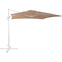 Beliani MONZA - Cantilever parasol-Wit-Polyester