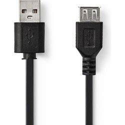 Nedis CCGT60010BK10 Kabel Usb 2.0 A Male - Usb A Female 1,0 M Zwart