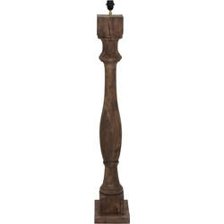 Light&living Vloerlamp 23x23x125 cm ROBBIA hout donker bruin