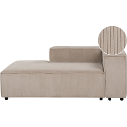 APRICA - Chaise longue - Lichtbruin - Rechtszijdig - Corduroy