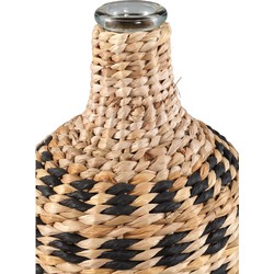 PTMD Vaas Williams - 17x17x30 cm - Glas - Zwart