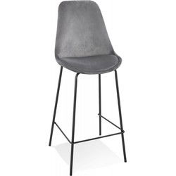 Halfhoge snackkruk SPARK 49x45x105 cm Grijs