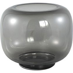 PTMD Vaas Mexx - 27x27x25 cm - Glas - Grijs