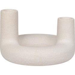 QUVIO Kandelaar beige – Keramiek – Beige
