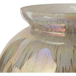 PTMD Xela Windlicht - 17,5 x 17,5 x 17 cm  - Glas - Grijs