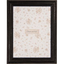 Clayre & Eef Fotolijst 13x18 cm Zwart Houtproduct