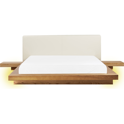 Beliani ZEN - Tweepersoonsbed-Lichte houtkleur-MDF