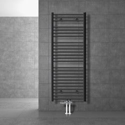 Badkamerradiator Sahara 600 x 1500 mm antraciet recht + middenaansluiting
