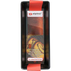 Alpina Cakevorm 25x11x7.2 cm Zwart